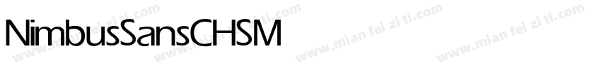 NimbusSansCHS Medium字体转换